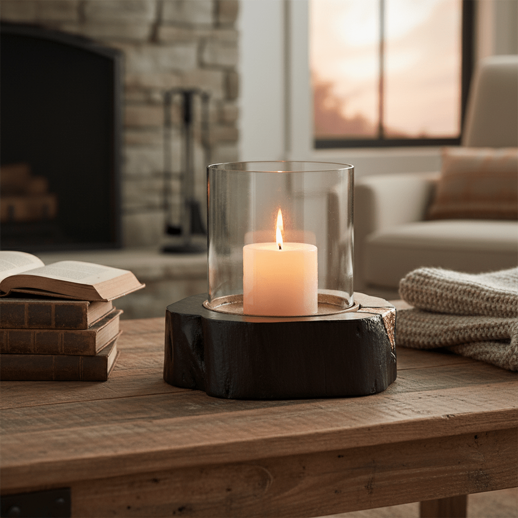 Asamra Large Hurricane Candle Holder