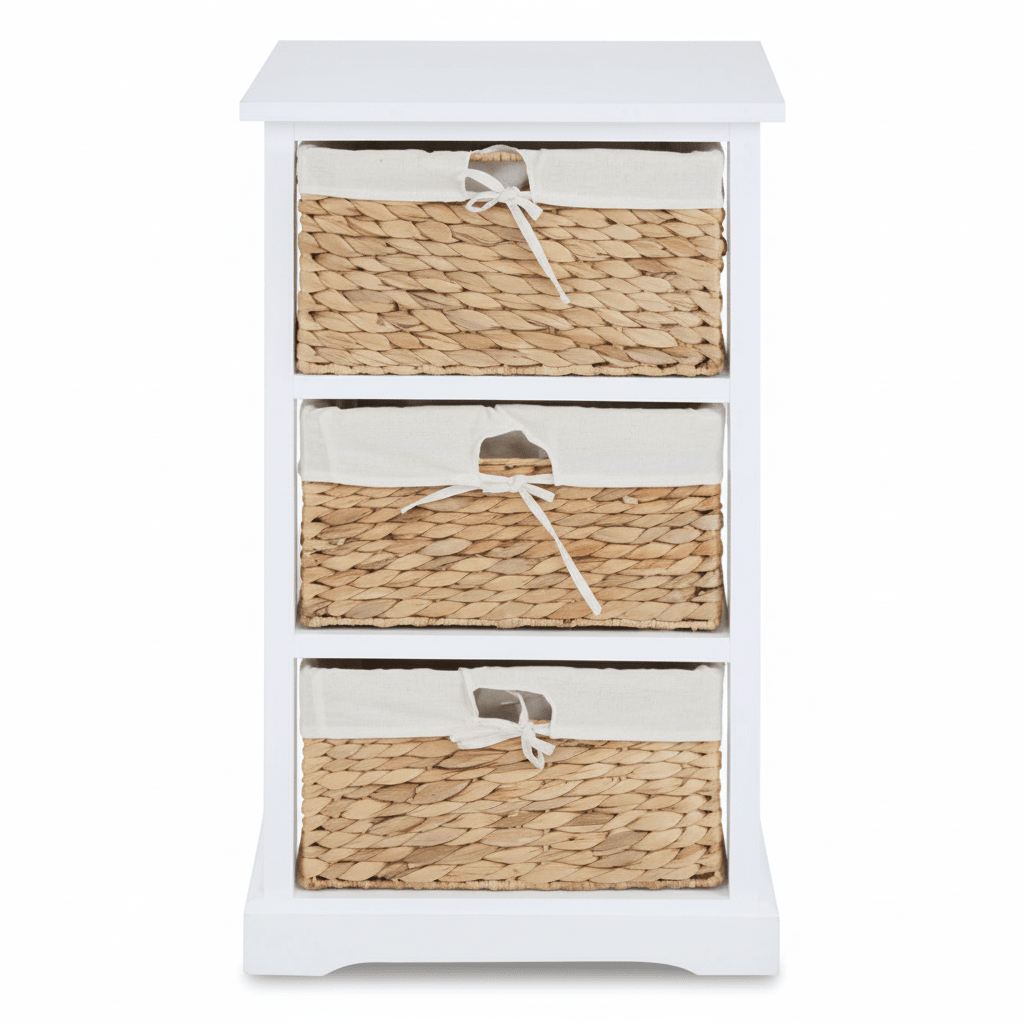 Ashby 3 Seagrass Drawer Chest.