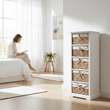 Ashby 5 Seagrass Drawer Chest.