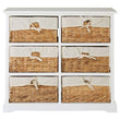 Ashby 6 Seagrass Drawer Chest.