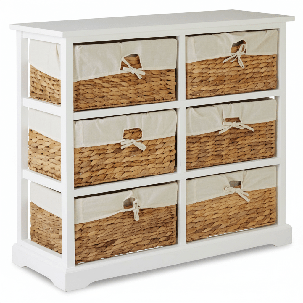 Ashby 6 Seagrass Drawer Chest.