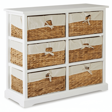 Ashby 6 Seagrass Drawer Chest.