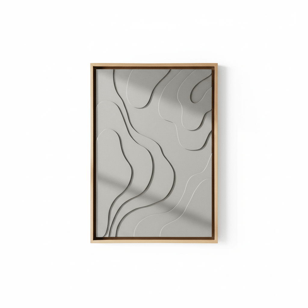 Astratto 3D Effect Green Wall Art