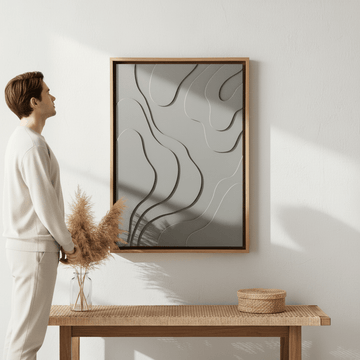 Astratto 3D Effect Green Wall Art