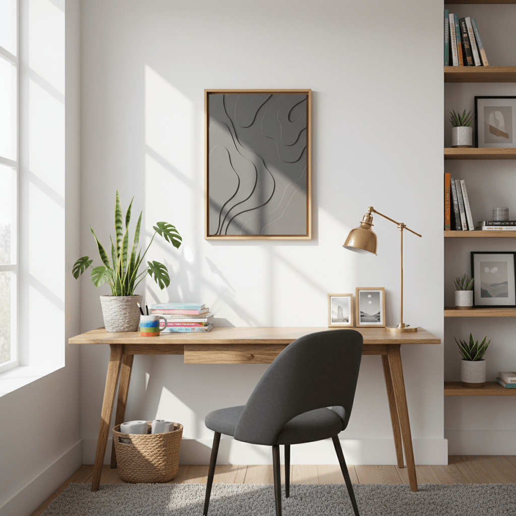 Astratto 3D Effect Green Wall Art