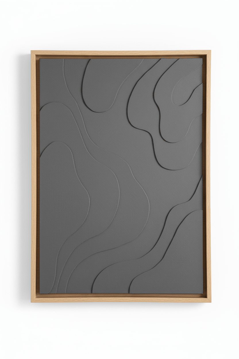 Astratto 3D Effect Green Wall Art