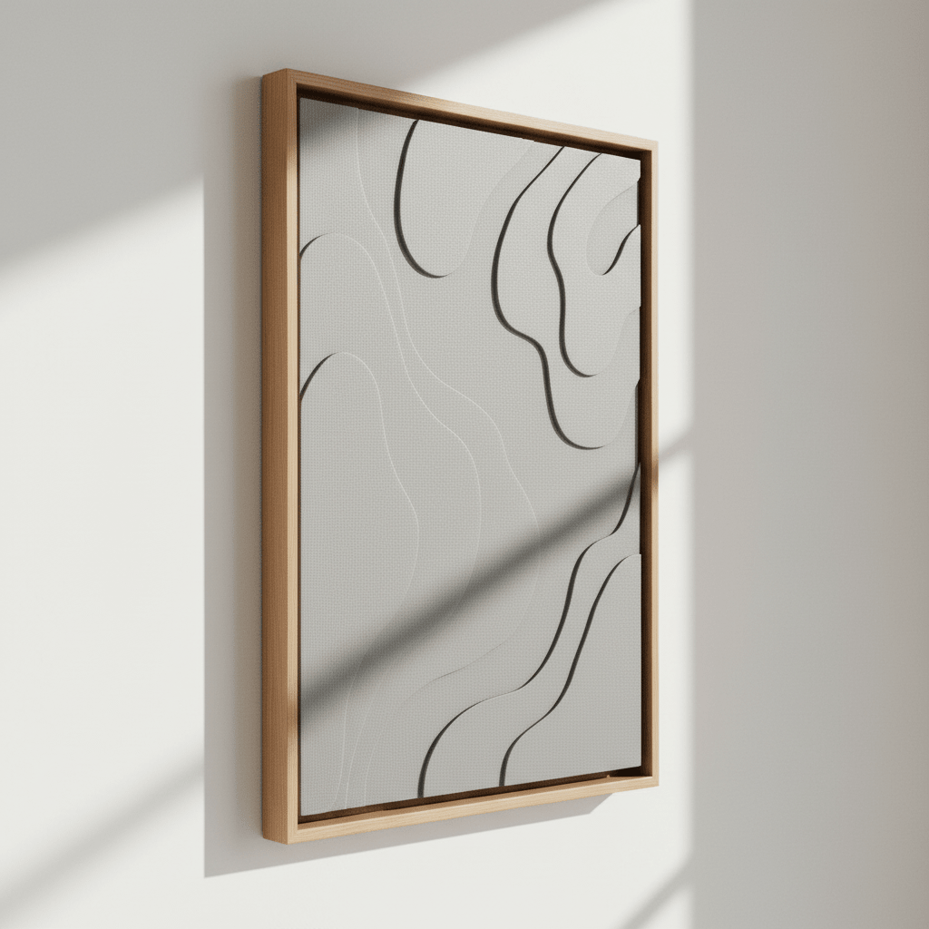 Astratto 3D Effect Green Wall Art