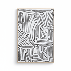 Astratto Abstract Black and Cream Textured Wall Art