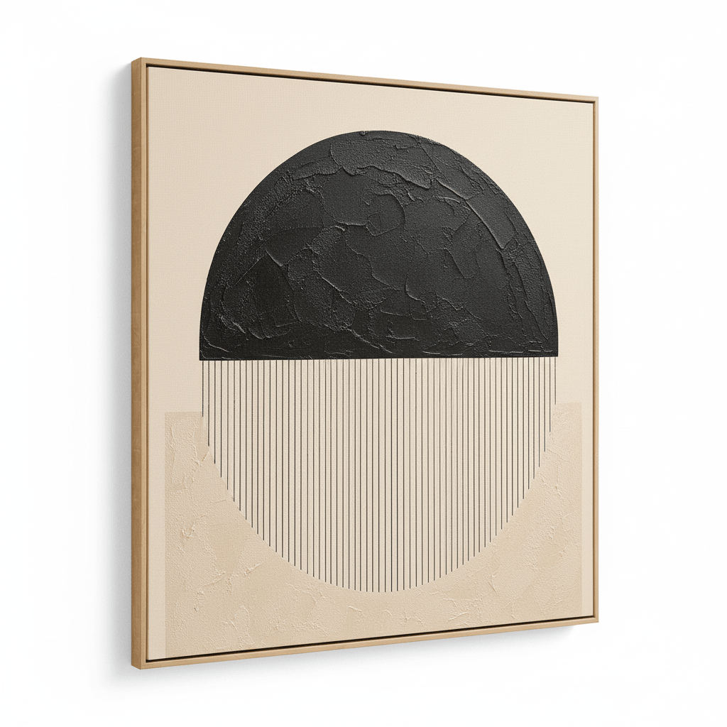 Astratto Black and Cream Wall Art