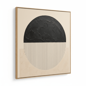 Astratto Black and Cream Wall Art