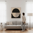 Astratto Black and Cream Wall Art