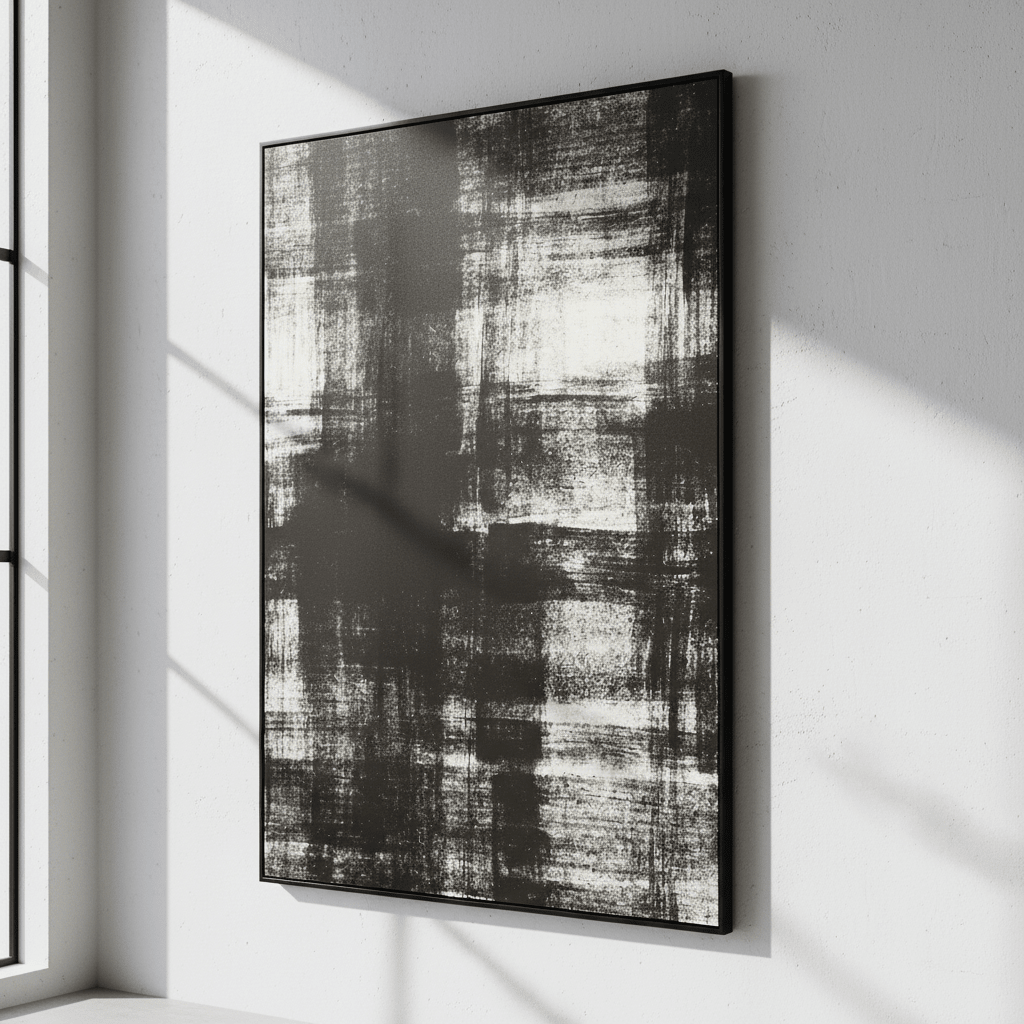 Astratto Black And White Classic Wall Art
