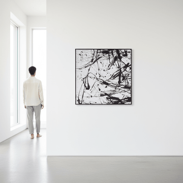 Astratto Black And White Wall Art