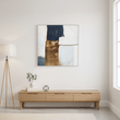 Astratto Blue And Gold Foil Wall Art