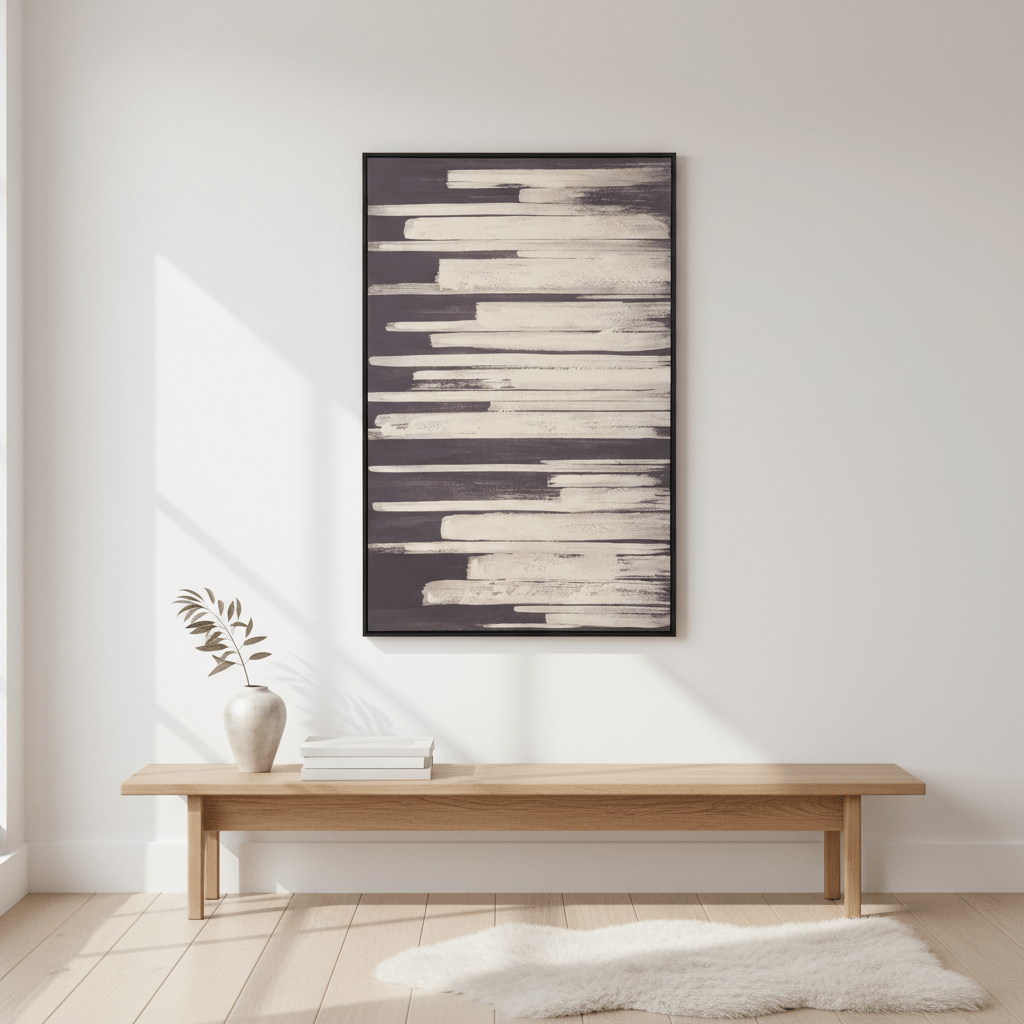 Astratto Canvas Black Wall Art
