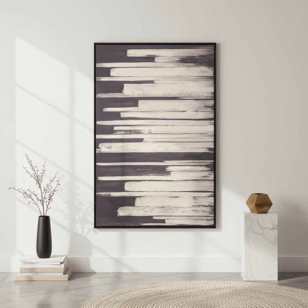 Astratto Canvas Black Wall Art