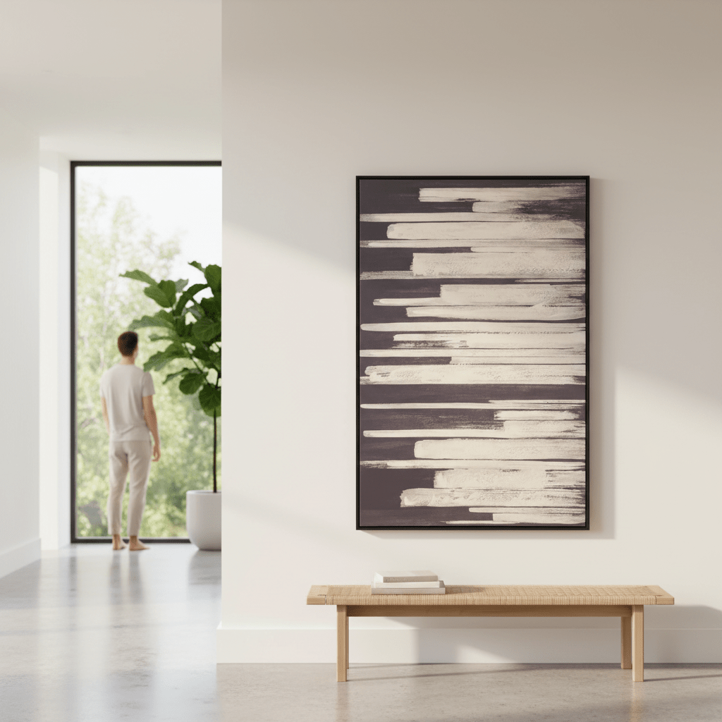 Astratto Canvas Black Wall Art