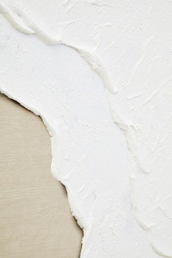 Astratto Canvas Natural And White Textured Plaster Wall Art
