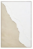 Astratto Canvas Natural And White Textured Plaster Wall Art