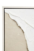 Astratto Canvas Natural And White Textured Plaster Wall Art
