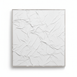Astratto Canvas White Pleated Fabric Hand Painted Wall Art