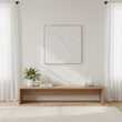 Astratto Canvas White Pleated Fabric Hand Painted Wall Art