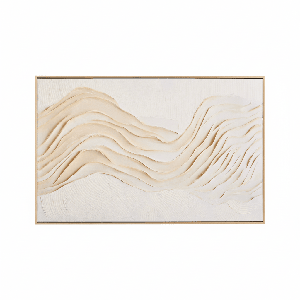 Astratto Cream Textured Wall Art