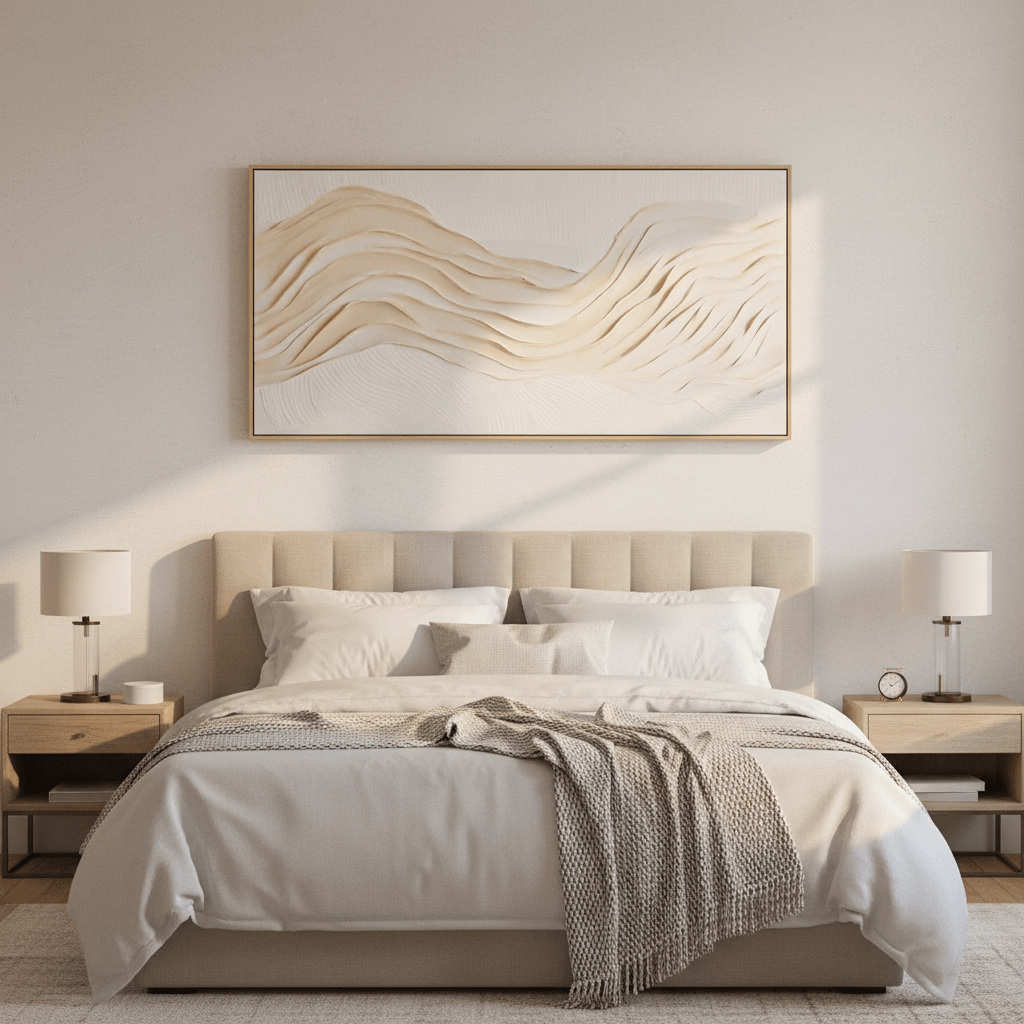Astratto Cream Textured Wall Art