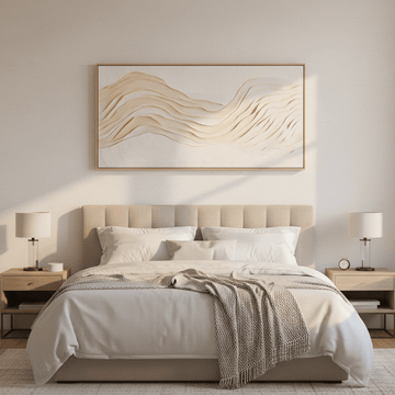 Astratto Cream Textured Wall Art