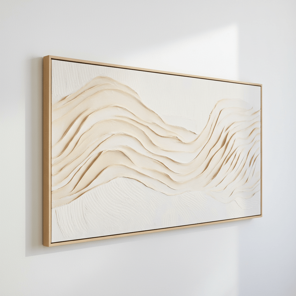 Astratto Cream Textured Wall Art