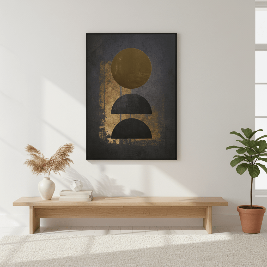 Astratto Gold Foil Canvas Wall Art