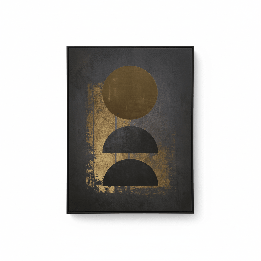 Astratto Gold Foil Canvas Wall Art