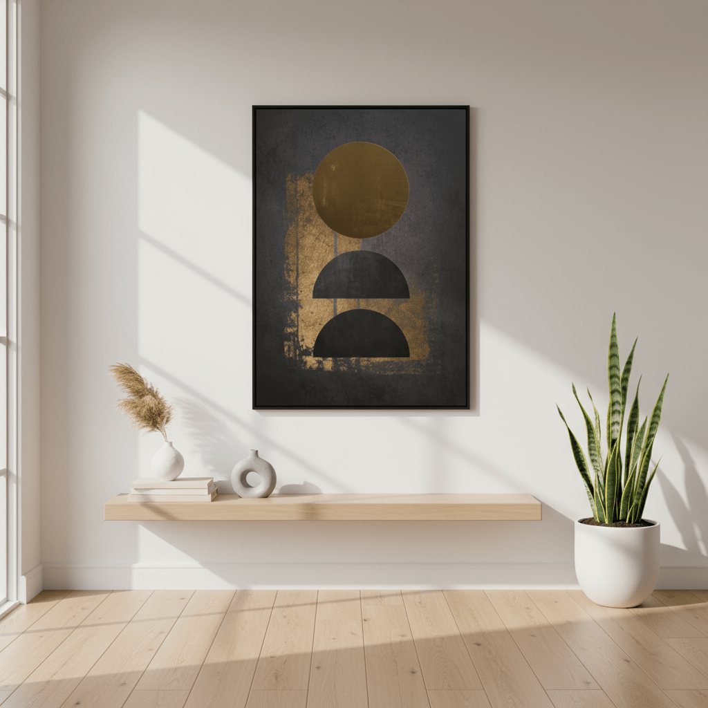 Astratto Gold Foil Canvas Wall Art