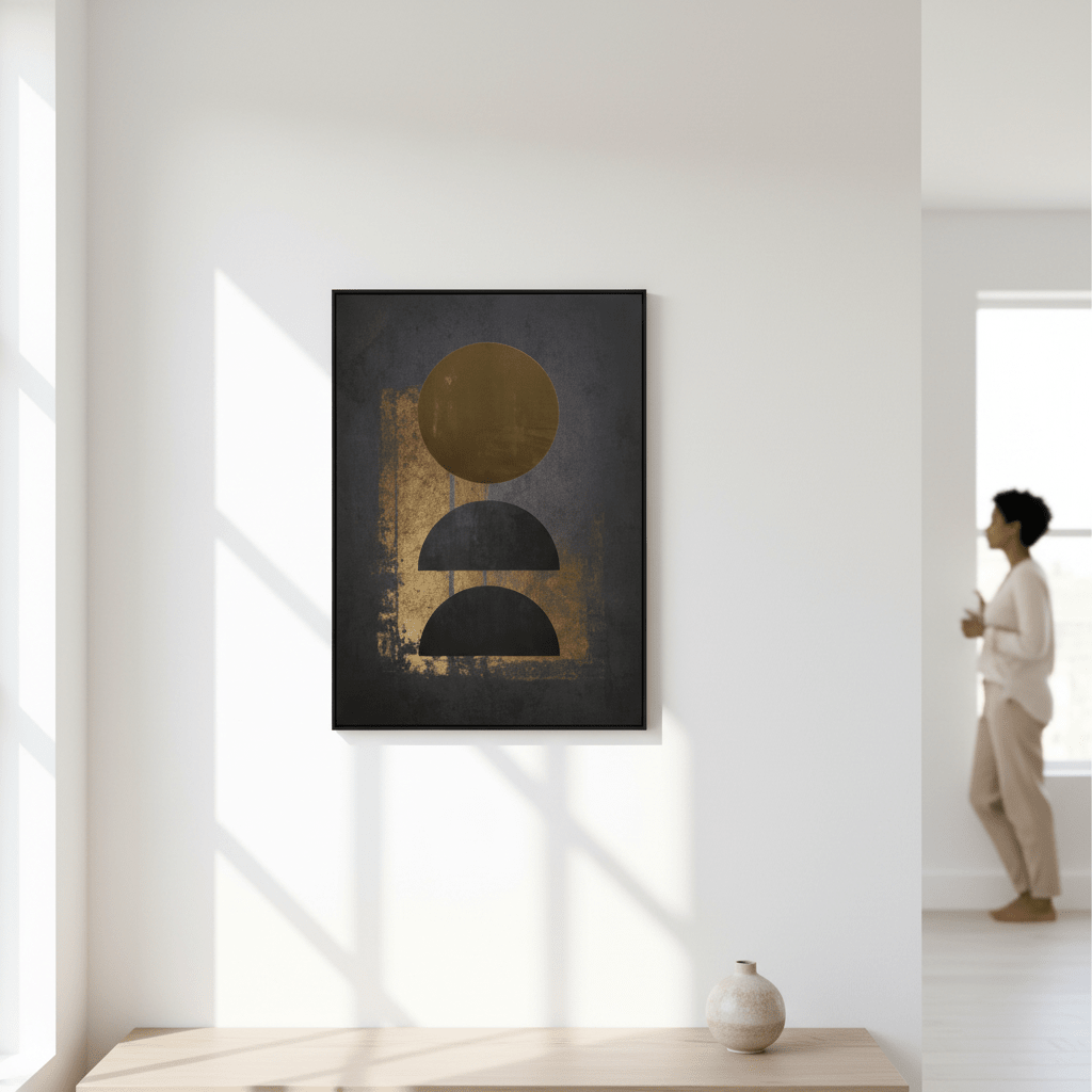 Astratto Gold Foil Canvas Wall Art