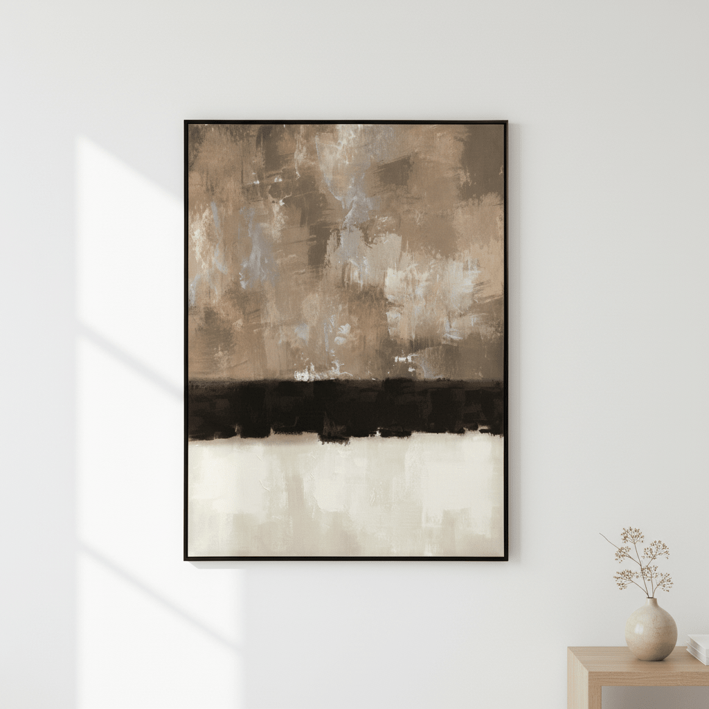Astratto Monochrome Textured Canvas Wall Art