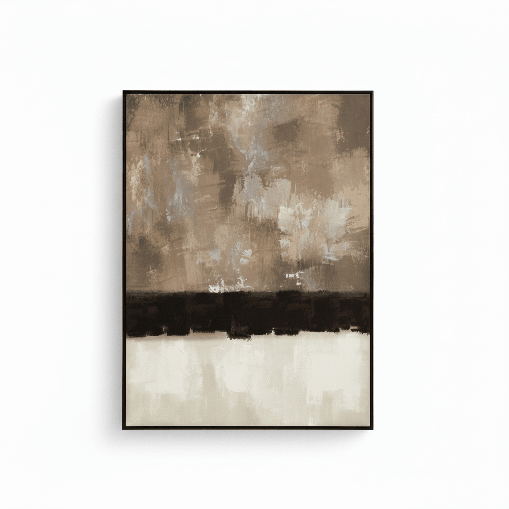 Astratto Monochrome Textured Canvas Wall Art