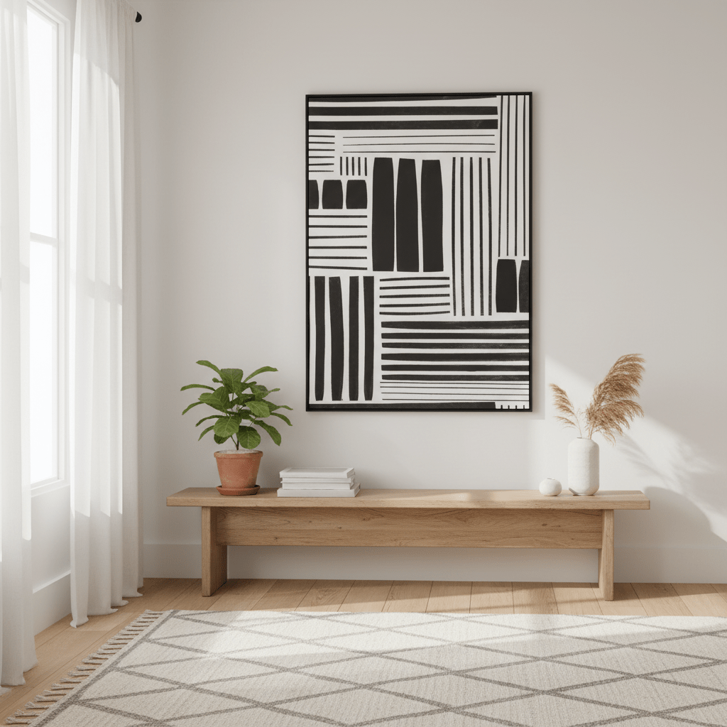 Astratto Retro Grace Stripes Wall Art