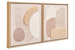 Astratto Set Of 2 Natural Textured Wall Art