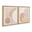 Astratto Set Of 2 Natural Textured Wall Art