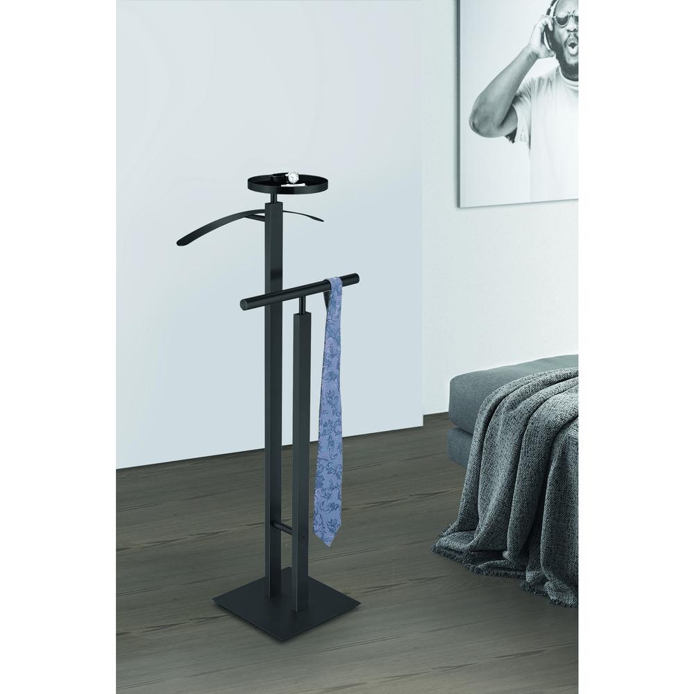 Atacio Powder Coated Black Stainless Steel Clothes Butler 50636