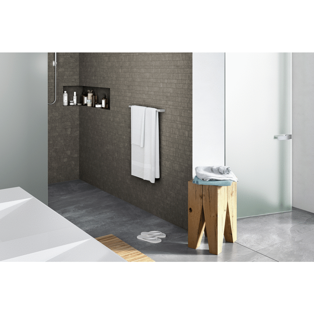 Atore Brushed Stainless Steel 50.2 cm Towel Rail 40421