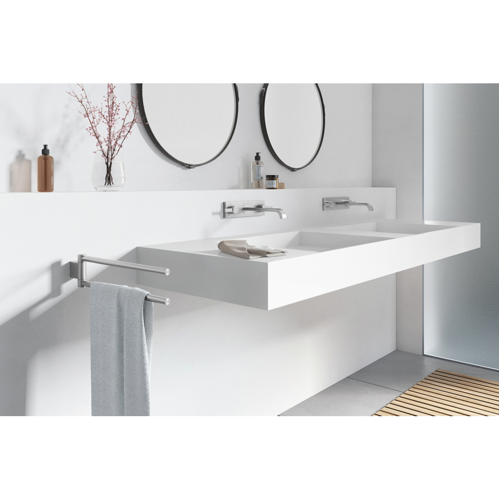 Atore Brushed Stainless Steel Swivel Towel Holder 40424