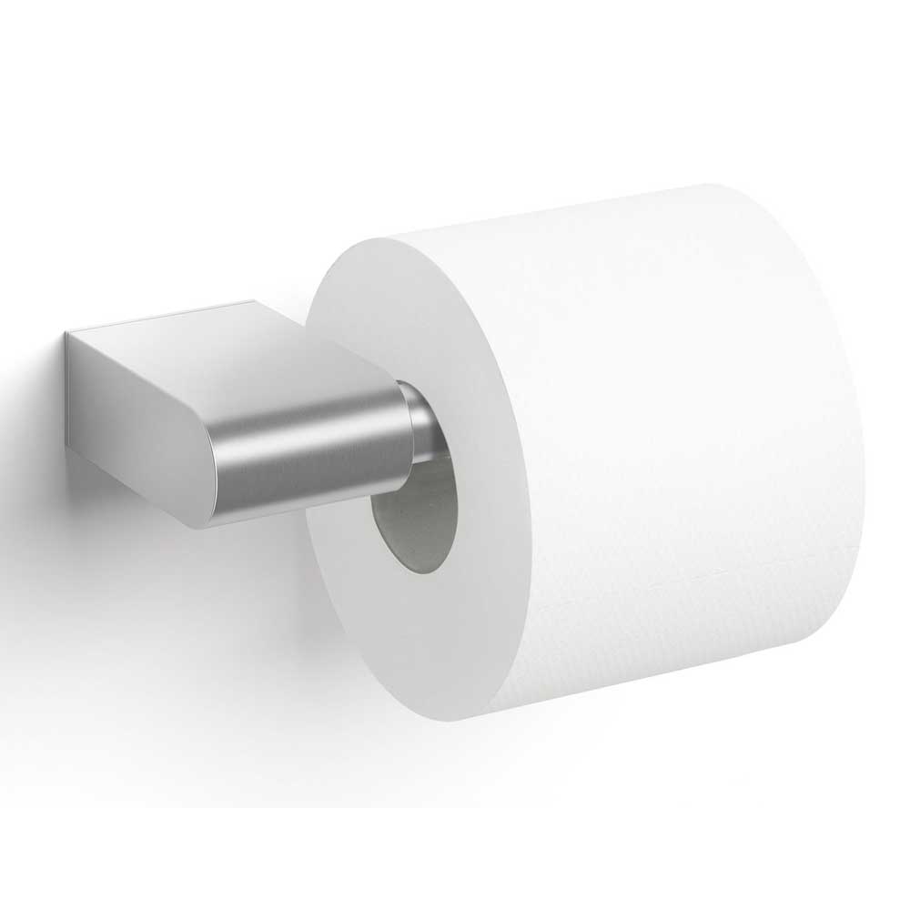 Atore Brushed Stainless Steel Toilet Roll Holder - Premium Wall Mount Design