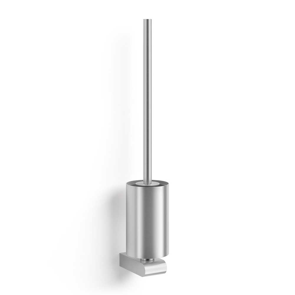 Atore Brushed Stainless Steel Wall Mounted Toilet Brush - Premium Quality Bathroom Accessory