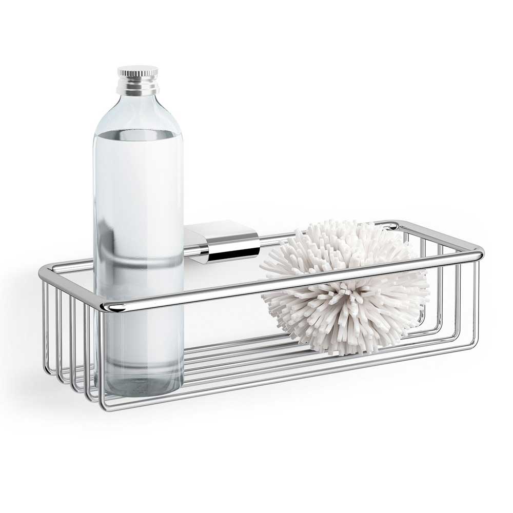 Atore Polished Stainless Steel 28.8 cm Wall Shower Basket 40463