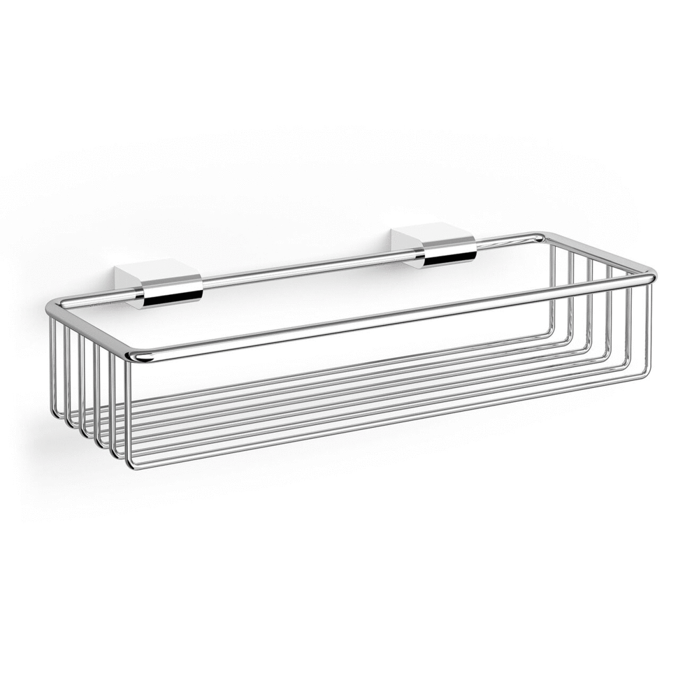 Atore Polished Stainless Steel 36.8 cm Wall Shower Basket 40464