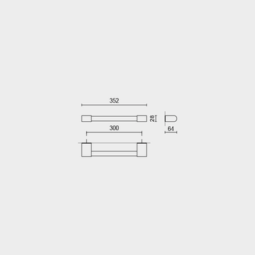 Atore Premium Polished Stainless Steel Grab Rail - 40cm Safety Support Bar for Showers & Bath Tubs