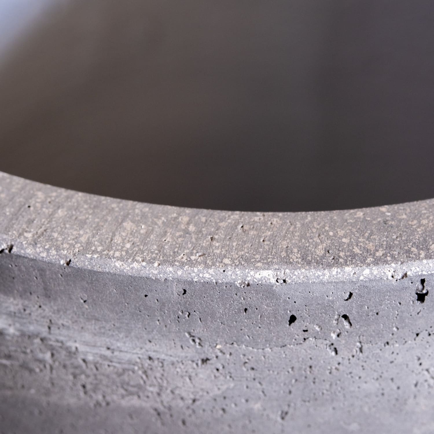 Aurella | Onyx Dusk – 40cm Large Concrete Cylinder Planter – 34L Round Plant Pot