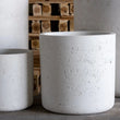 Aurella | White Mist – 85cm XX Large Concrete Cylinder Planter – 365L Round Plant Pot