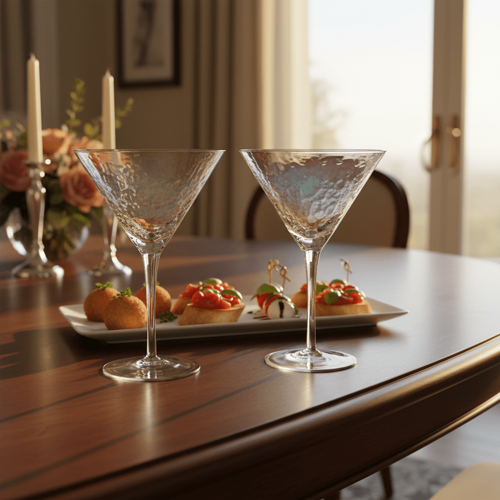 Aurora Set Of 2 Lustre Cocktail Glasses